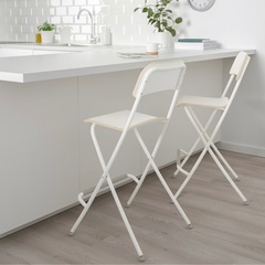 【値下げしました】IKEA カウンターチェア　折りたたみ式　2脚 の画像