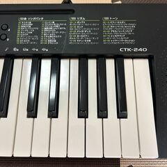 CASIO カシオ 電子キーボード Casiotone CTK-240の画像