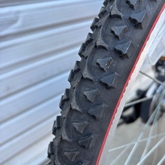 【商談中‼︎】　☆前後タイヤ新古品☆   24型　6S LEDオートライトジュニア用MTB  防犯登録料込価格︎‼︎の画像