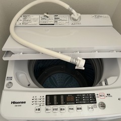 ハイセンス洗濯機の画像