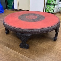 アンティーク座卓 ちゃぶ台 中華家具 - 座卓、ローテーブル