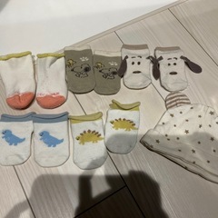 ベビー靴下　帽子セット