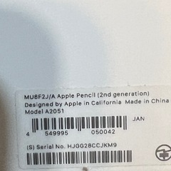 Apple Pencil第二世代の画像