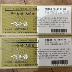 万葉の湯　入館券 1枚