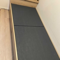 引き出し付き　シングルベッドマットレスセットの画像