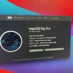 最上位Mac pro  12コア　4TB SSD メモリ128GB Late2013の画像