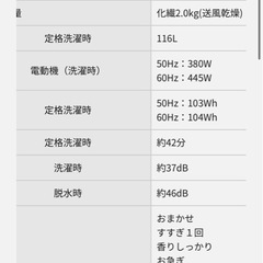 洗濯機（Panasonic）の画像