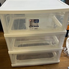 キャスター付き3段ボックスの画像