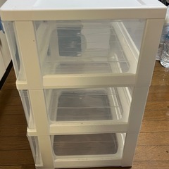 キャスター付き3段ボックスの画像