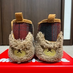 後ろ姿が可愛すぎるくまさんのもこもこブーツ　約12〜12.5cmの画像