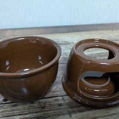 フォンデュポット&土鍋 各50円の画像