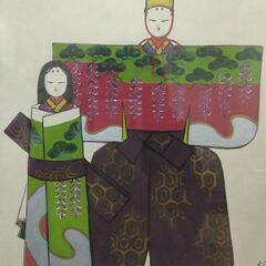 紙雛　額入りの画像