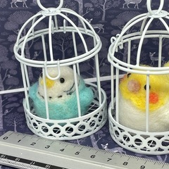 インコさん置物の画像
