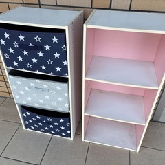 カラーボックス＋収納ボックス