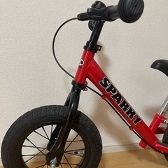  キックバイク ブレーキ付ゴムタイヤ装備 キッズバイク スパーキー SPARKY ファーストライダー 2歳 1歳 3歳の画像
