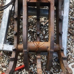 ユンボ　ハサミ　アタッチメント　中古　油圧ショベル の画像