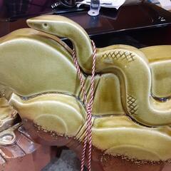 しがらき焼　干支　蛇の画像