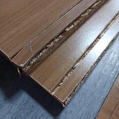 【ご成約】500fk 【現状品】アイリスオーヤマ カラーボックス 収納ボックス 棚 ウォールナットブラウン モジュールボックス MDB-3  の画像
