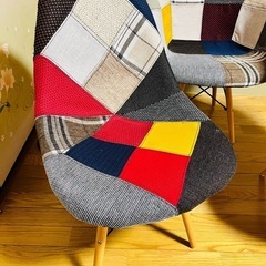 イームズ チェア パッチワークの画像