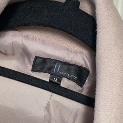 5 ZIP FIVE コート Mサイズ　秋冬春　ダウンジャケット ベージュ  ビジネスなど ロングコート メンズの画像