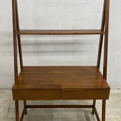 SCANTEAK/スキャンティーク SKOTT ライティングデスク テーブル シェルフ 北欧 中古家具 店頭引取歓迎 R9236の画像