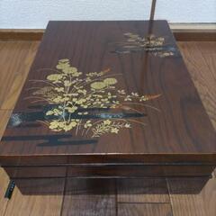 小物入れ　文具　道具入れ　昭和　和　けやき工芸
