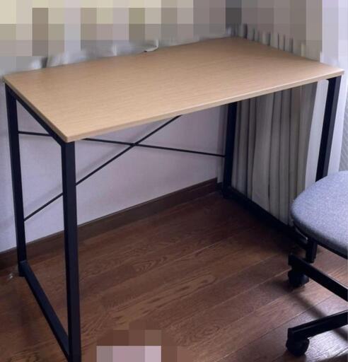 美品 ニトリ　デスクザッキー95　ライトブラウン 幅95×奥行48x高72cm