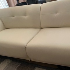 【美品】合皮 ソファーの画像