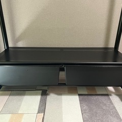 山善　ハンガーラック　⭐️高さ・幅調整可の画像