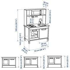 ☆最終SALE3/20まで★IKEA　おままごとキッチンの画像