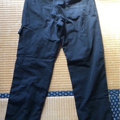 キッズパンツ　160㎝　裏起毛　黒の画像