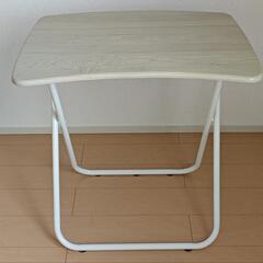 ほぼ新品 [山善] 折りたたみ デスク 幅70×奥行50×高さ7...