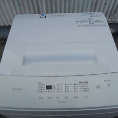 △一部破損あり アイリスオーヤマ 全自動洗濯機 IAW-T604E 動作品 2022年製 ホワイト/管理5392の画像