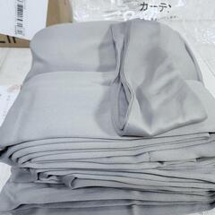 【取引中】未使用 RILIHO カーテン グレー 178×100 2枚組の画像