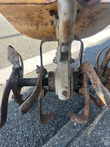 中古 リョービ 32.6cc小型耕運機 家庭菜園 混合エンジン 新でん