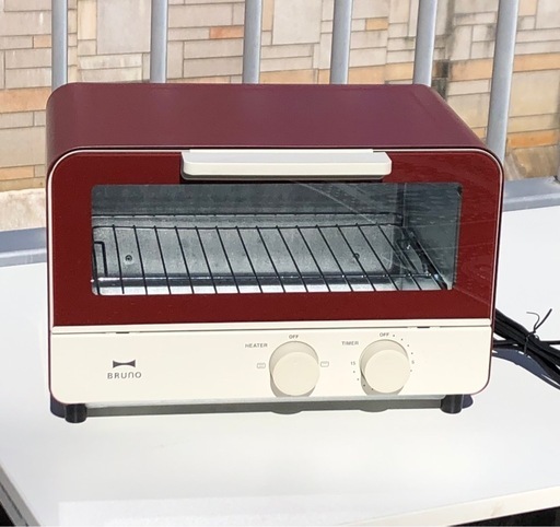 (ジM-354)SALE‼️¥3,850(税込) BRUNO オーブントースター BOE052-RD