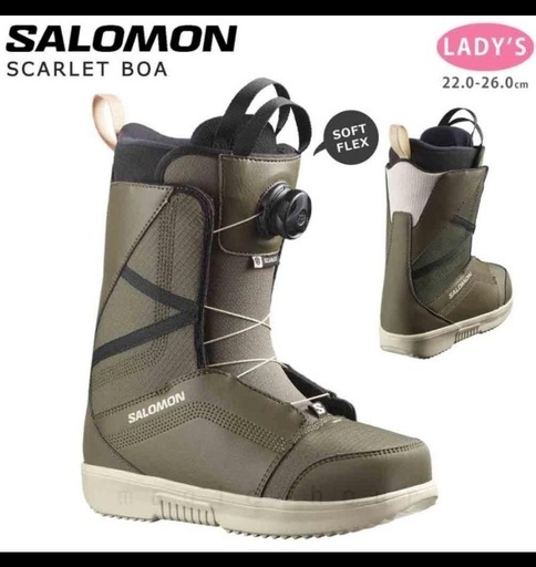 サロモン SALOMON スノーボード ブーツ SCARLET BOA ダイヤル式