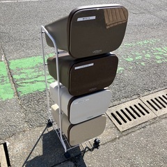 ４連 連結ゴミ箱 仕分け4 キャスター付き