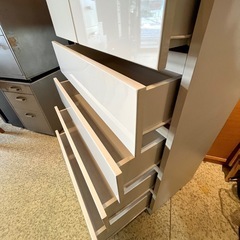 【武蔵小山店】  エナメルチェスト 衣装タンス 箪笥 整理箪笥 チェスト エナメル 白 ホワイト 整理タンスの画像