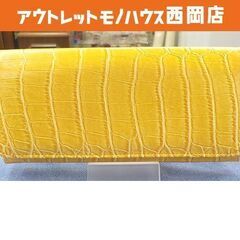 風水開運 ワニ革調財布 Izax Valentino イエロー ...