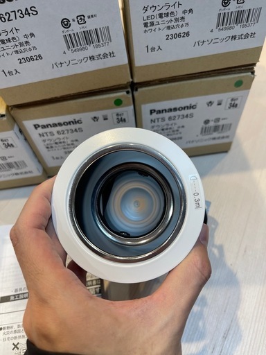 ❐［5個セット］PanasonicダウンライトLED電球色 小売 5台セット