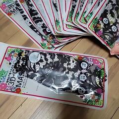 マスク　レディース　レース柄　ピンク　新品の画像