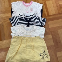 夏　半袖ロンパース70　3枚セット