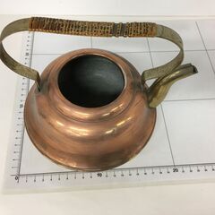 ☆大幅お値下げJME026K) ヨーロッパ輸入雑貨 茶器 やかん/薬缶 蓋なし アンティーク小物 重量：314g/材質不明 中古品【取りに来られる方限定】の画像