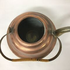☆大幅お値下げJME026K) ヨーロッパ輸入雑貨 茶器 やかん/薬缶 蓋なし アンティーク小物 重量：314g/材質不明 中古品【取りに来られる方限定】の画像