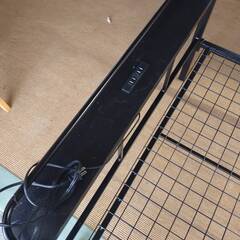 棚あり　パイプベッド　シングルの画像