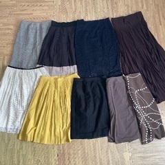 レディース 膝丈&ロングスカート ☆9着セットの画像