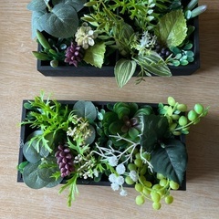 フェークグリーン壁飾り