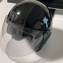 ジェットヘルメット　黒　59-60cm 状態良　きれいな黒