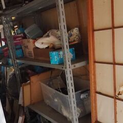 中量鉄骨棚、120x45x181，4段棚、重い物OKです、の画像